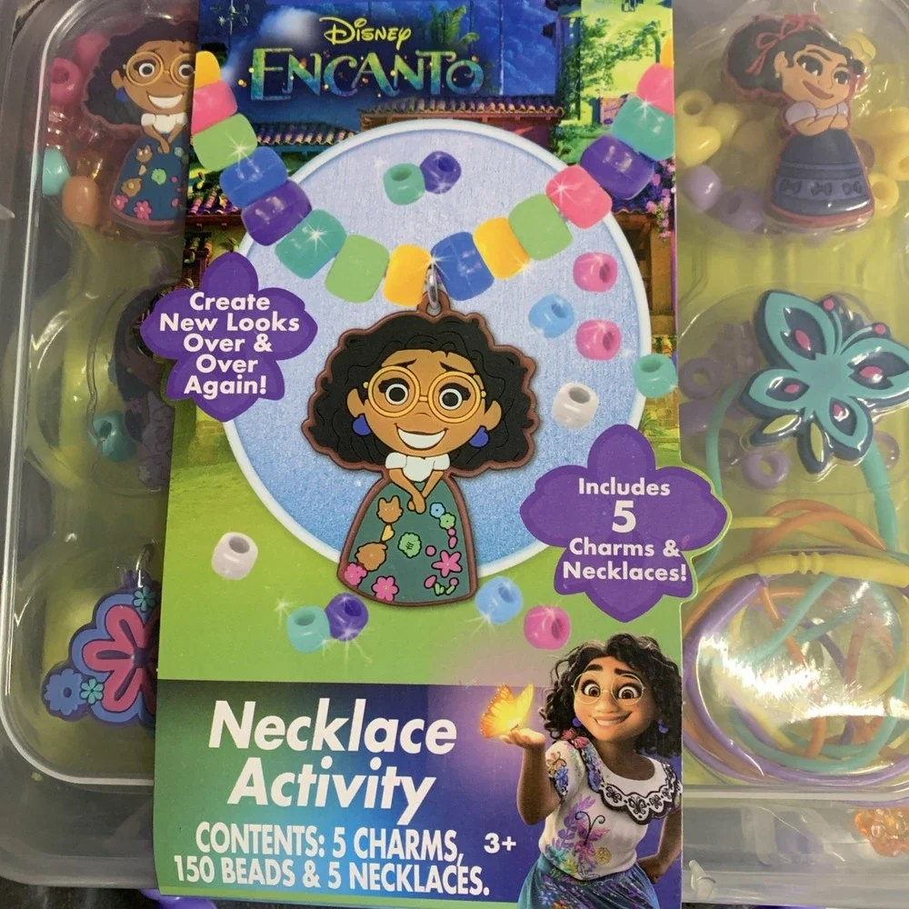 Disney: Encanto DIY Necklace Activity Set with Charms & Beads, Kids Ages 3+ NEW